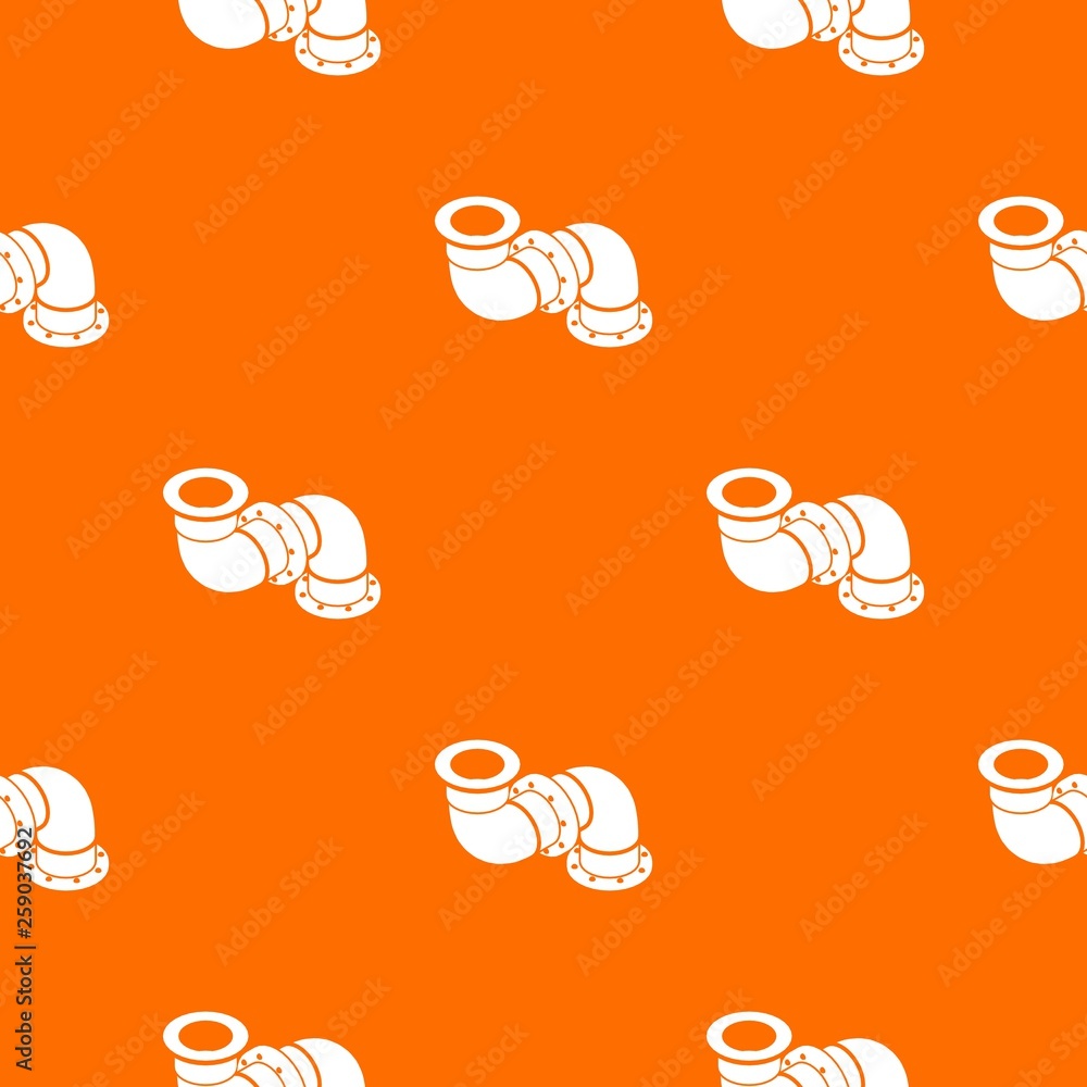Poster adapter pipe pattern vector orange for any web design best