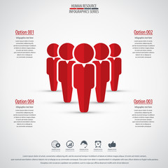 Business management, strategy or human resource infographic