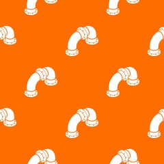 Curved pipe pattern vector orange for any web design best