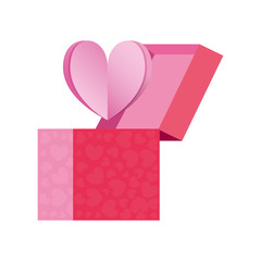gift box love heart