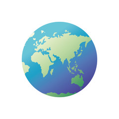 planet earth isolated icon