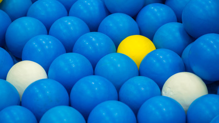The sponge ball pool at playground for happiness time.
