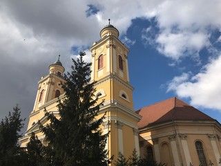 View of reformed church Cluj-Napoca Romania