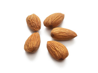 Five almonds nuts