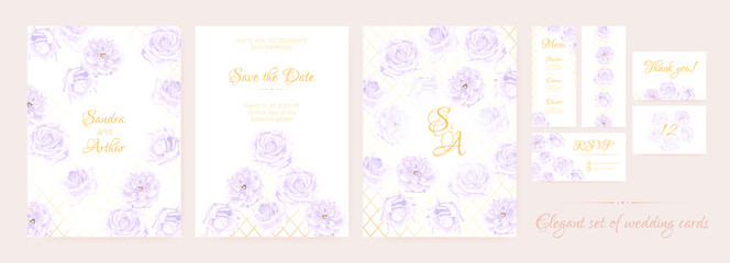 Wedding Invitation Floral Collection.