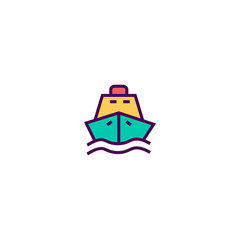 Ship icon design. Transportation icon vector design
