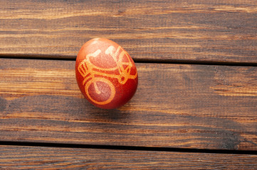 Still life with Pysanka, decorated Easter eggs - 259041298