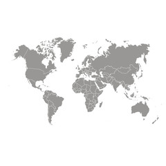 Obraz na płótnie Canvas Vector World Map.