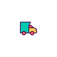 Truck icon design. Transportation icon vector design