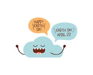 beautiful cloud kawaii isolated icon