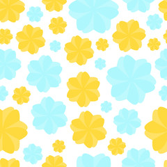 Vector Floral Pattern in Pastel Colors