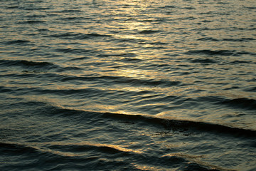 Photo of blue water background with ripples
