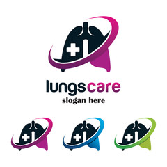 lungs logo icon design