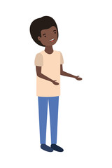 young man standing avatar character