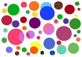 Colourful circles background