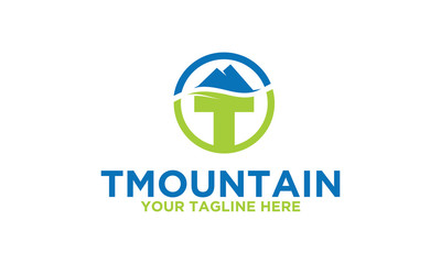 Mountain Letter T Logo