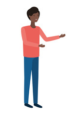 young man standing avatar character