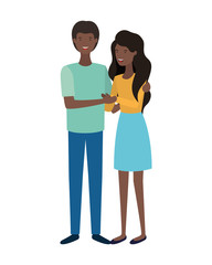 young couple avatar character