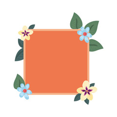 flowers badge decoration