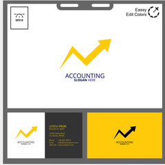 banking bussines accounting or money management business logo concept