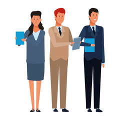 business people avatar cartoon characters
