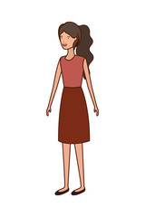 young woman avatar character