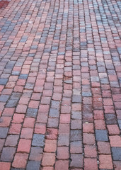 Brick sidewalk/walkway in Alexandria, Virginia