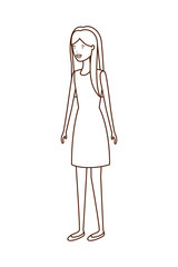 young woman avatar character