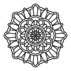 mandala flower illustration vector