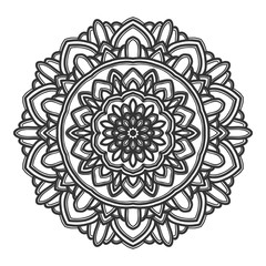 mandala flower illustration vector