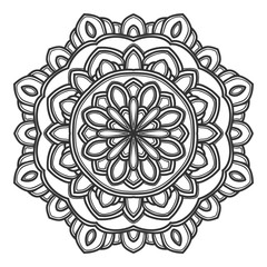 mandala flower illustration vector