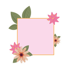 flowers badge decoration