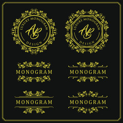 Luxury design set for wedding and decoration