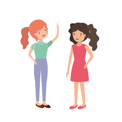 young women  avatar character