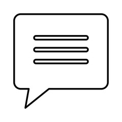 speech bubble message icon