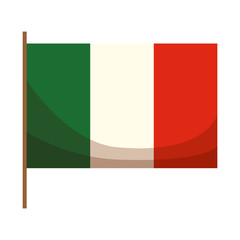 mexican flag isolated icon