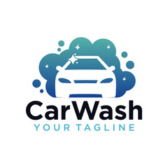 car wash logo company design template