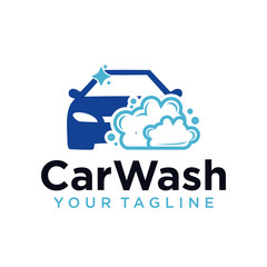 car wash logo company design template