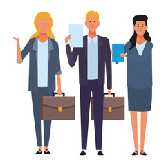 business people avatar cartoon characters