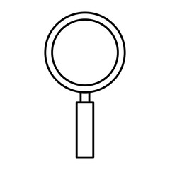 magnifying glass isolated icon