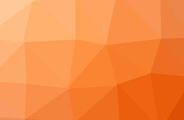 Abstract Orange polygon geometric background. Low Poly Style, Business Design Templates. Vector and illustration.