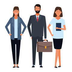 business people avatar cartoon characters