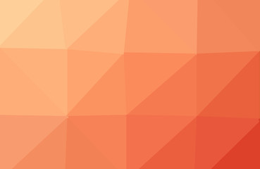 Abstract geometric background. Orange polygonal vector