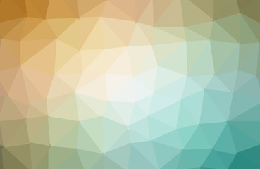 vector abstract irregular polygonal background - triangle low poly pattern - horizontal rainbow color spectrum