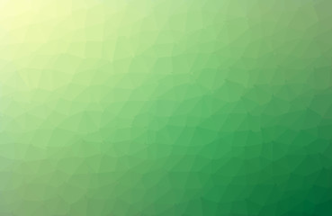 Multicolor green, yellow, orange polygonal illustration, which consist of triangles. Geometric background in Origami style with gradient. Triangular design for your business.