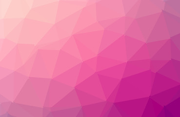 Multicolor pink, yellow, orange geometric rumpled triangular low poly style gradient illustration graphic background. Vector polygonal design for your business.