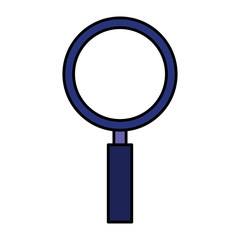 magnifying glass isolated icon