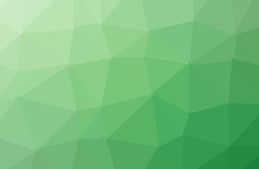 Plakat Light green shining triangular background. A sample with polygonal shapes. The textured pattern can be used for background.