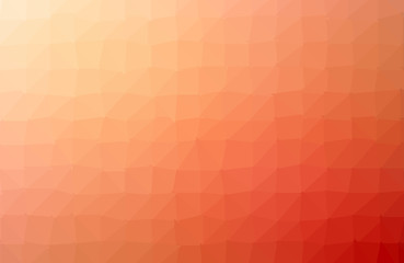 Orange polygonal pattern, which consist of triangles. Geometric background in Origami style with gradient. Triangular design for your business. - Vector