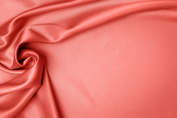 coral satin fabric